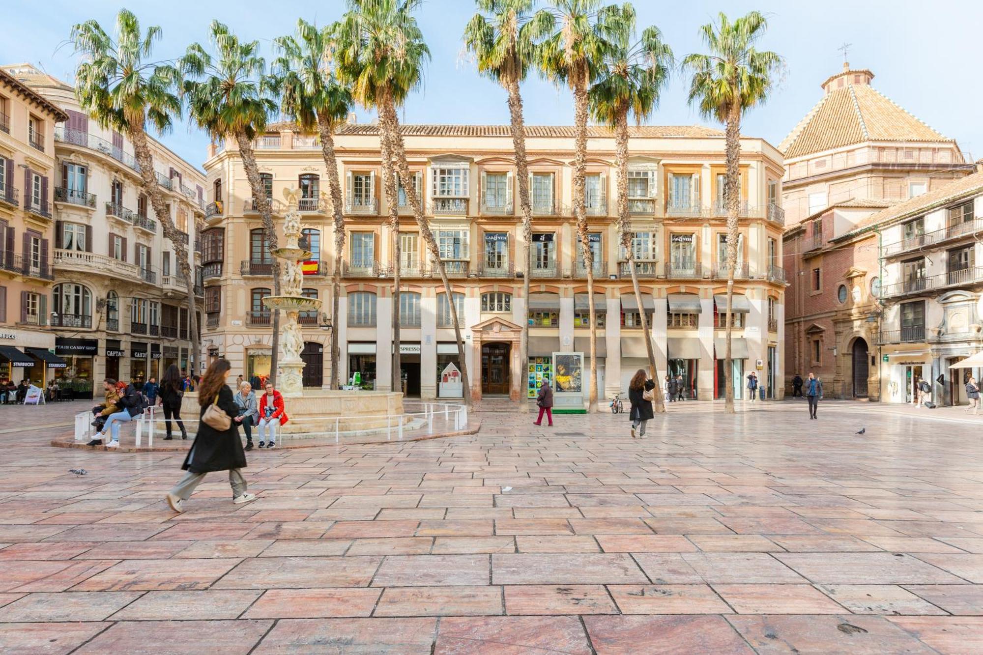 Plaza De La Constitucion Apartment Malaga Bagian luar foto